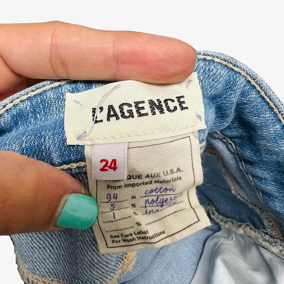 L'AGENCE Kendra H/R Crop Flare Jeans in‎ Indio Women’s Size 24 - Picture 7 of 11